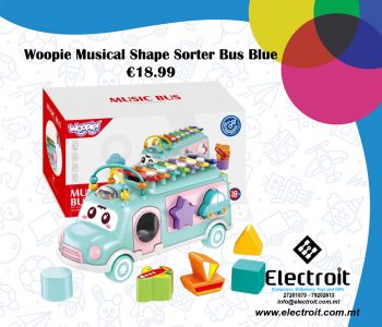 Woopie Baby Musical Sorter Bus Blue
