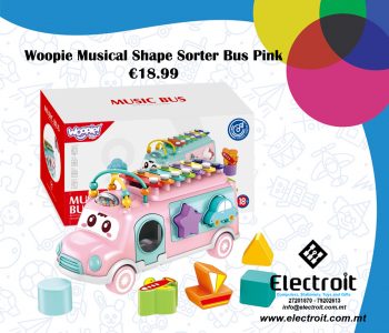 Woopie Baby Musical Sorter Bus Pink