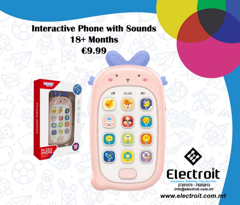 Woopie Interactive Mobile Phone Toy with sounds for baby
