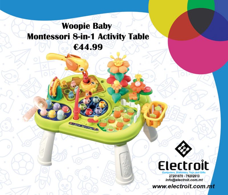 Woopie Montessori 8-in-1 Interactive Table