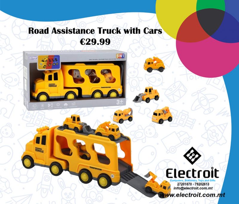 Woopie Road Tow Truck Set of 5 Cars - Roadside Assistance
