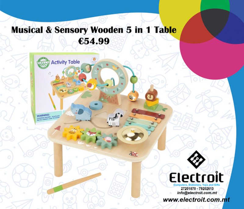 Wooden Montessori Activity Table 18+ Months