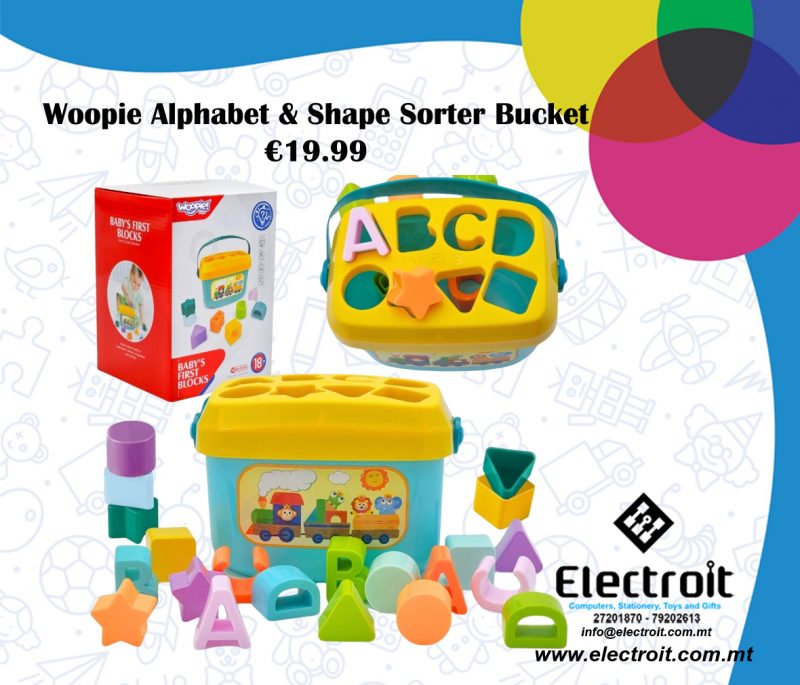 Woopie Shape Sorter Bucket 18+ Months