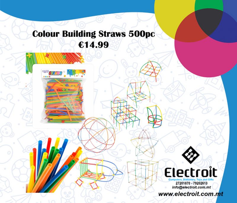 Woopie Building Blocks - Colourful Straws