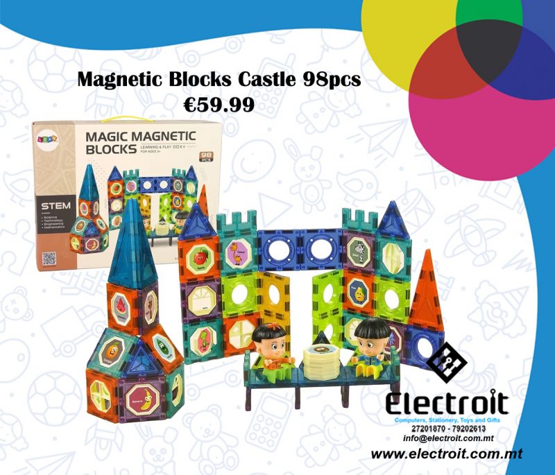 Woopie Magnetic Blocks Castle 98pcs