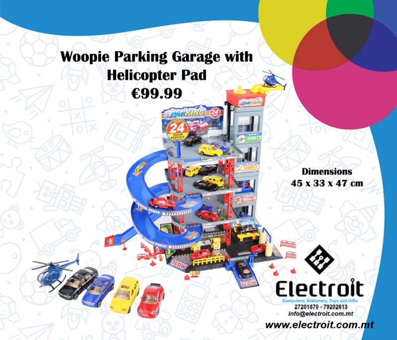 Woopie Parking Garage with Car Wash and Helicopter pad