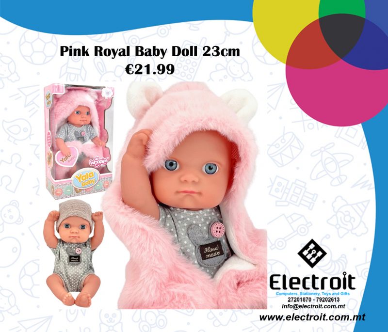Woopie Royal Baby Doll with Blanket 23cm