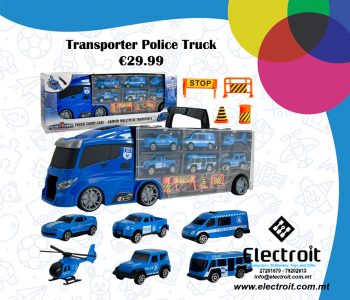 Woopie Transporter Police Truck - Blue