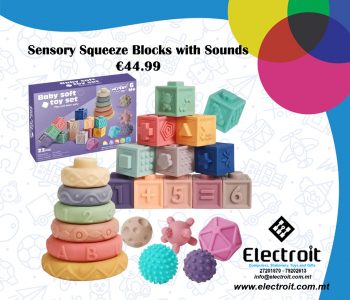 Woopie Baby Sensory Squeeze Blocks with Sound