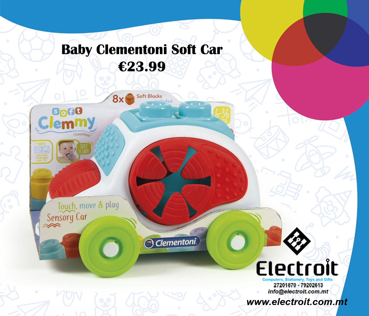 Clementoni Baby Soft Car