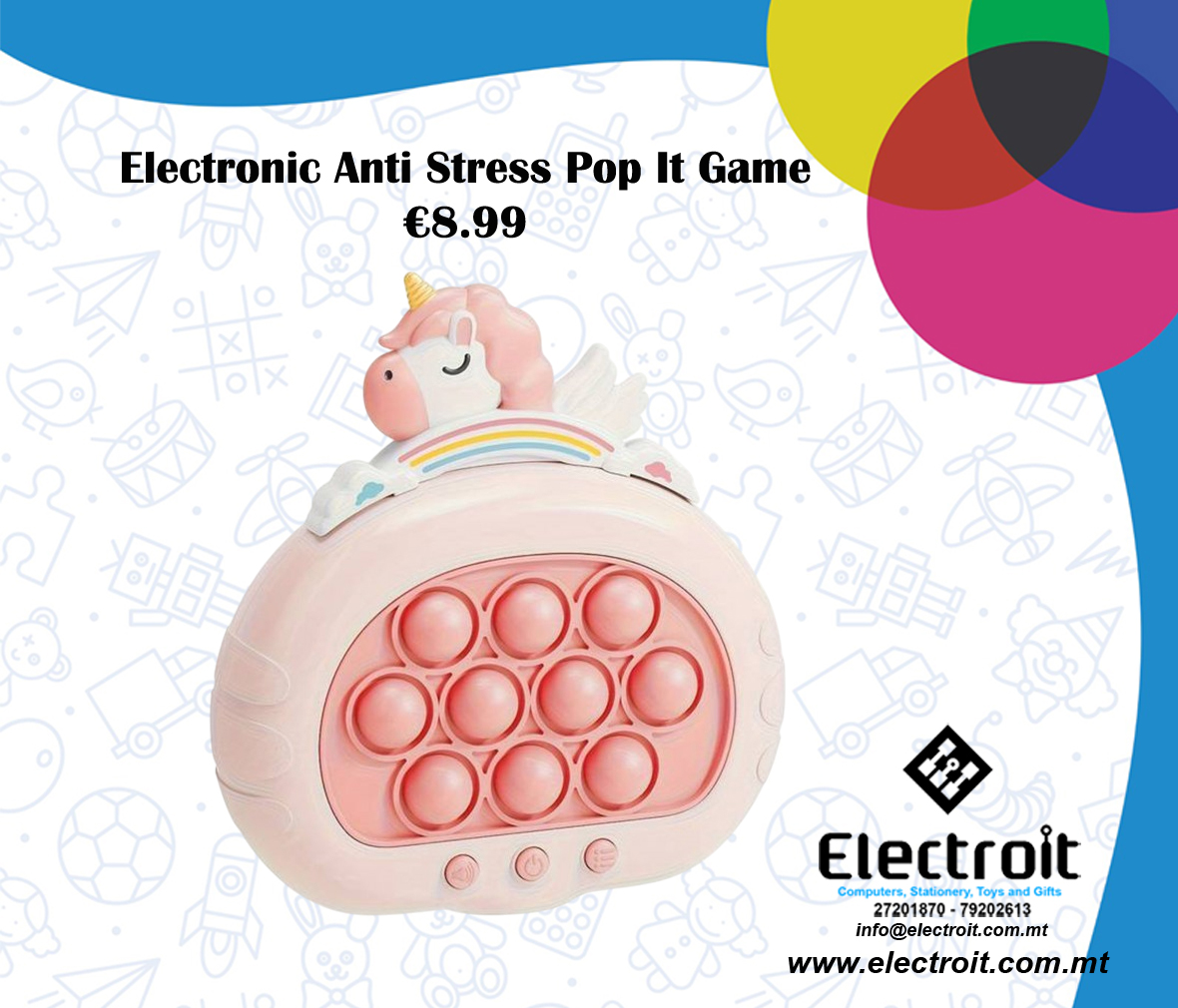 Woopie Pop It Electronic Arcade Game - Pink