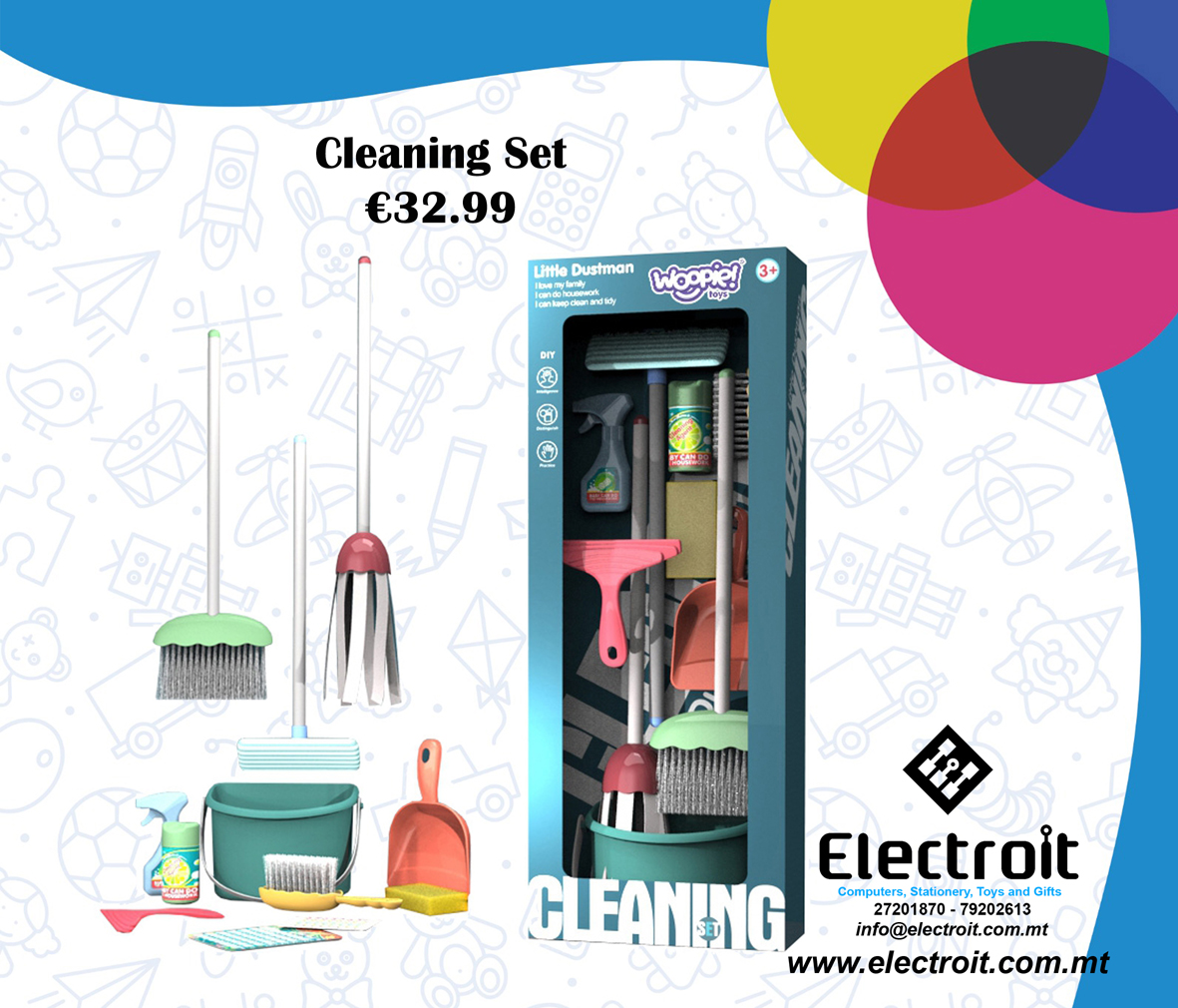Woopie Broom Cleaning Set