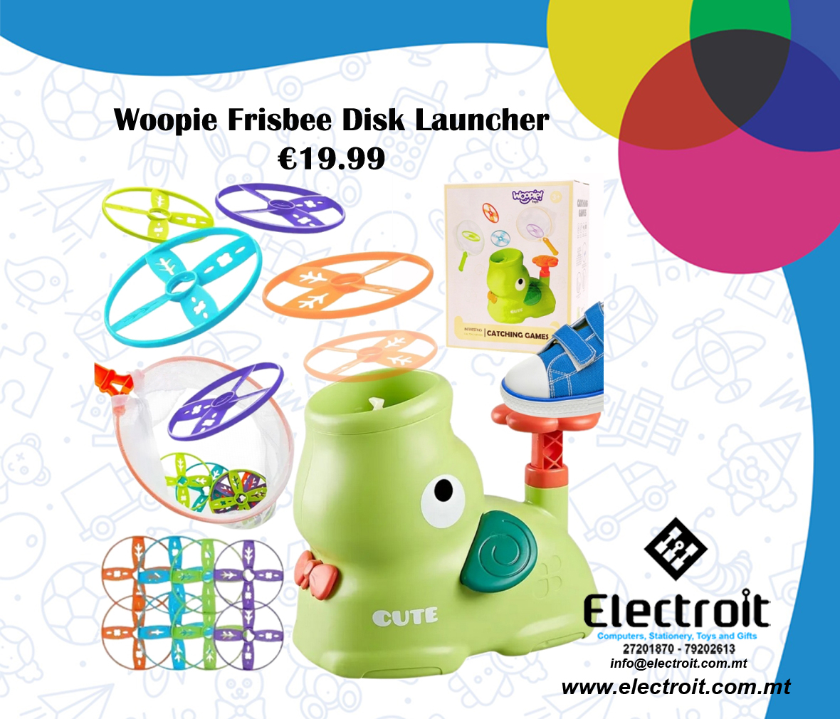 Woopie Frisbee Disk Launcher Game
