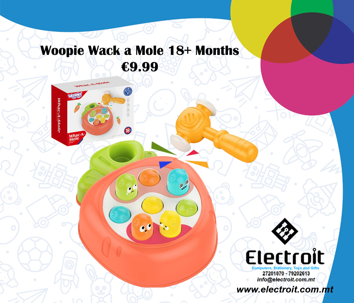 Woopie Whack-a-mole arcade game